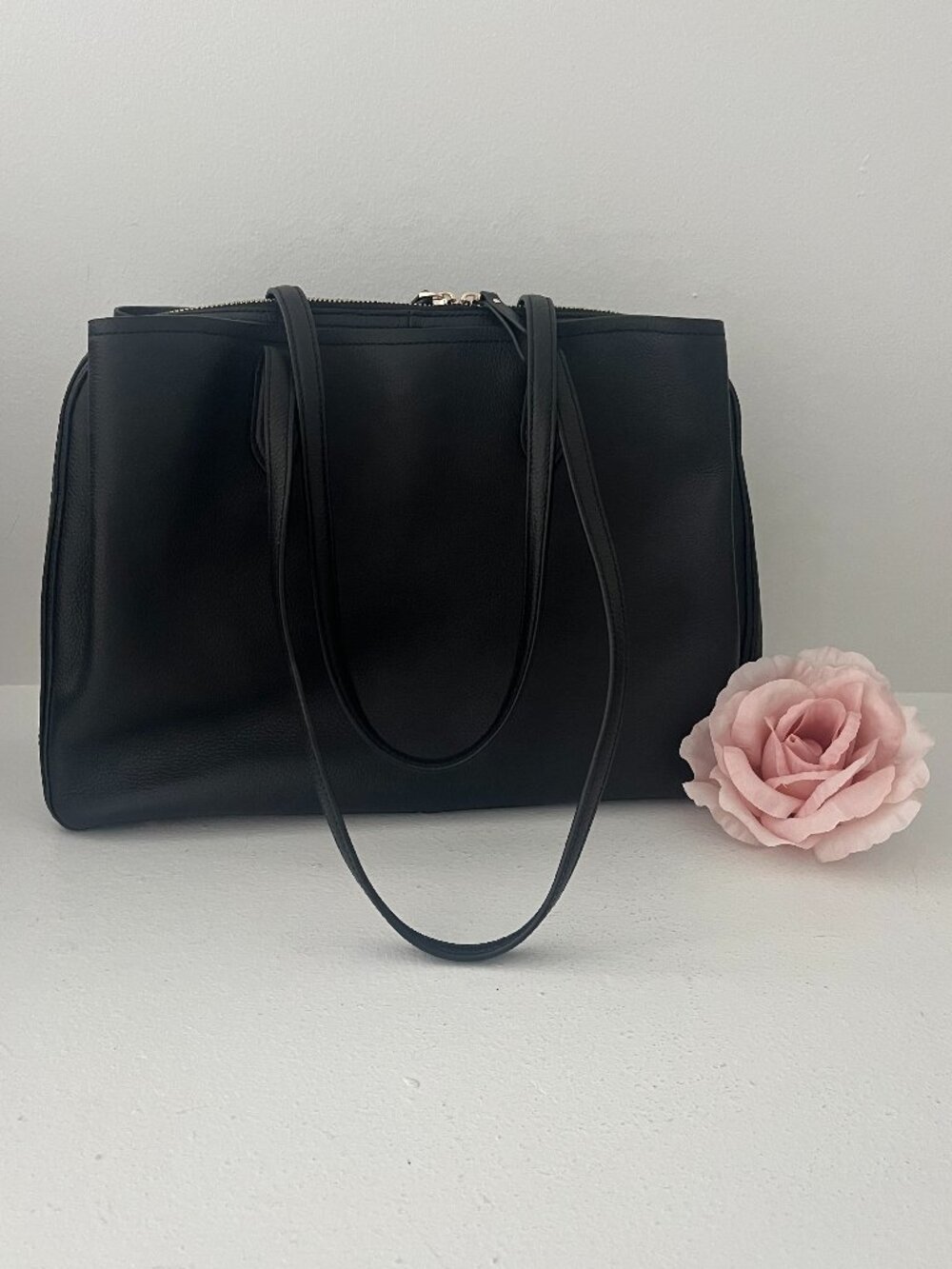 NWT Quince Vivienne Work Tote Black Purse